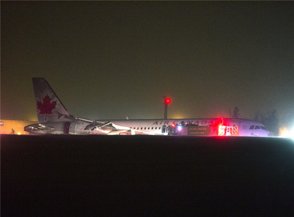 Air Canada flight crash lands, no serious injuries