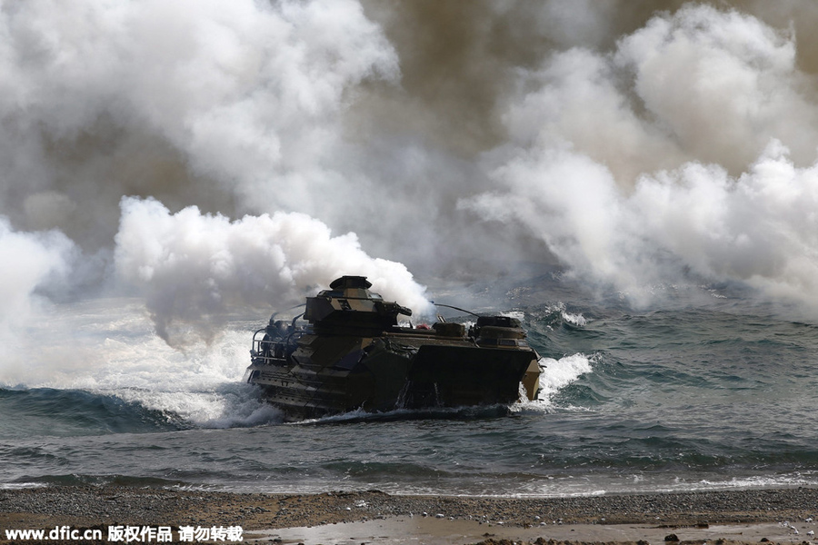 S.Korea and US marines hold annual Foal Eagle exercises