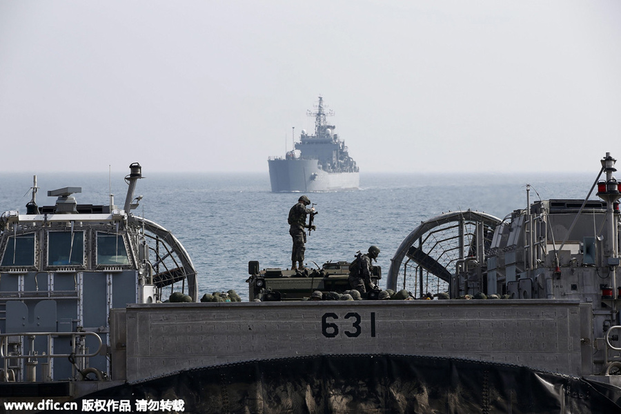 S.Korea and US marines hold annual Foal Eagle exercises