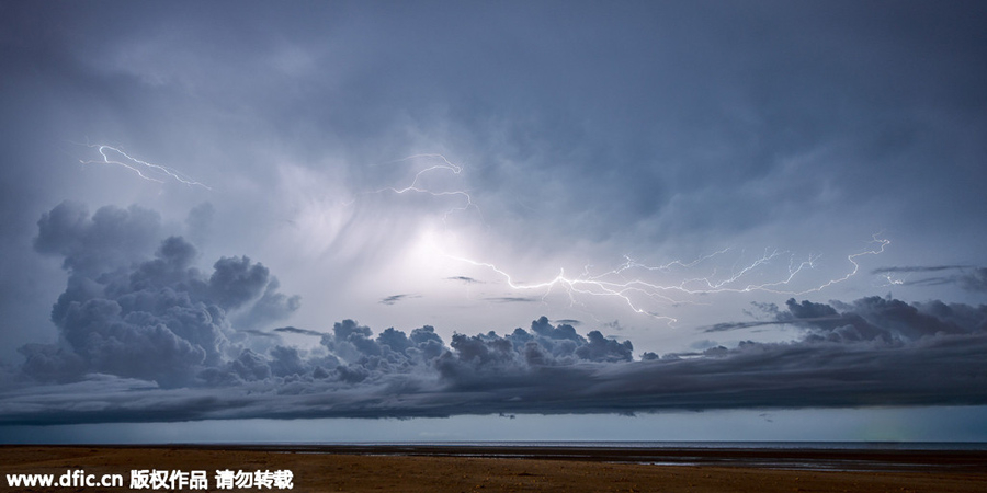 Lightning can strike upside down