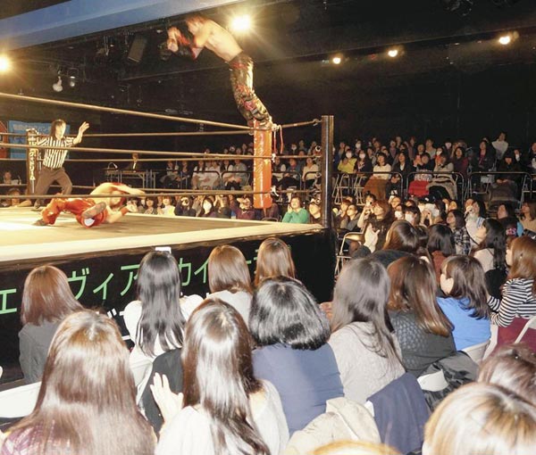 More Japanese women watch prowrestling matches