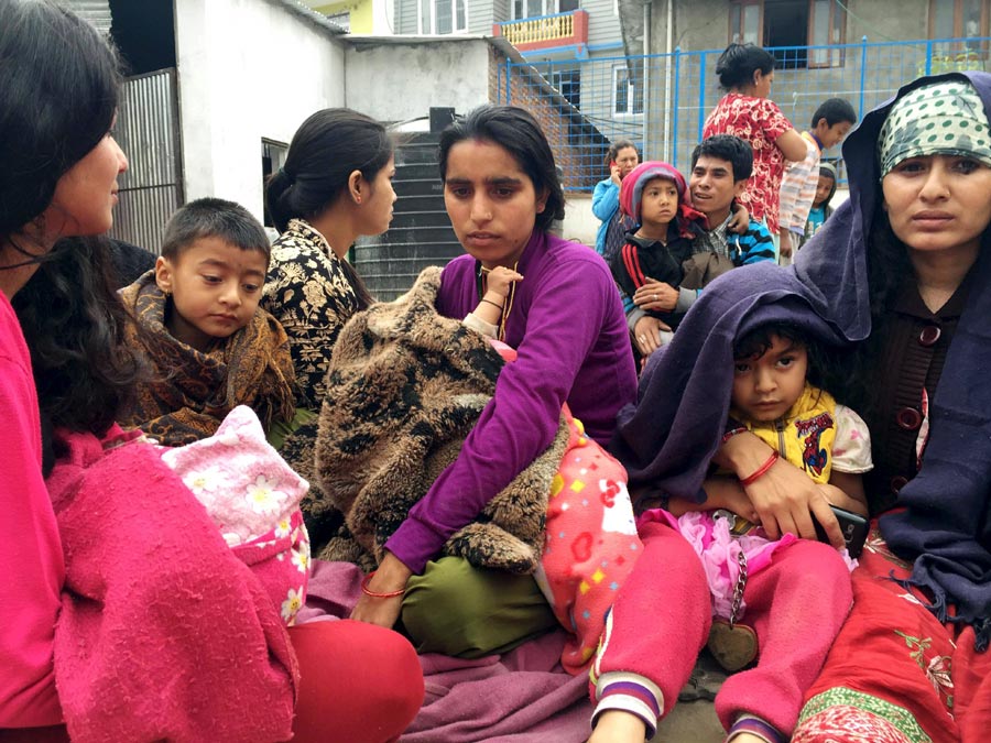 In photos: Strong earthquake strikes Nepal