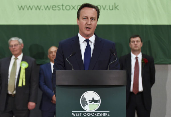 Cameron sweeps to unexpected triumph in British election