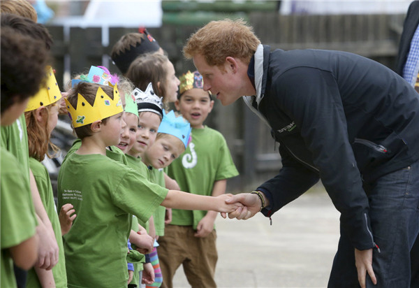 Prince Harry tells New Zealand kids he calls Queen 'granny'