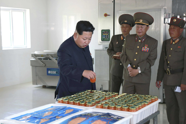 Kim gives field guidance at army Salmon farms