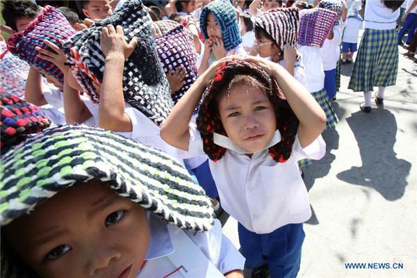 Earthquake drill held in Paranaque City, Philippines