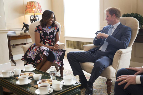 US first lady promotes girls' education in London