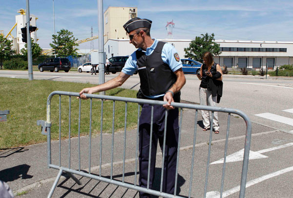 Severed head found in suspected French Islamist attack