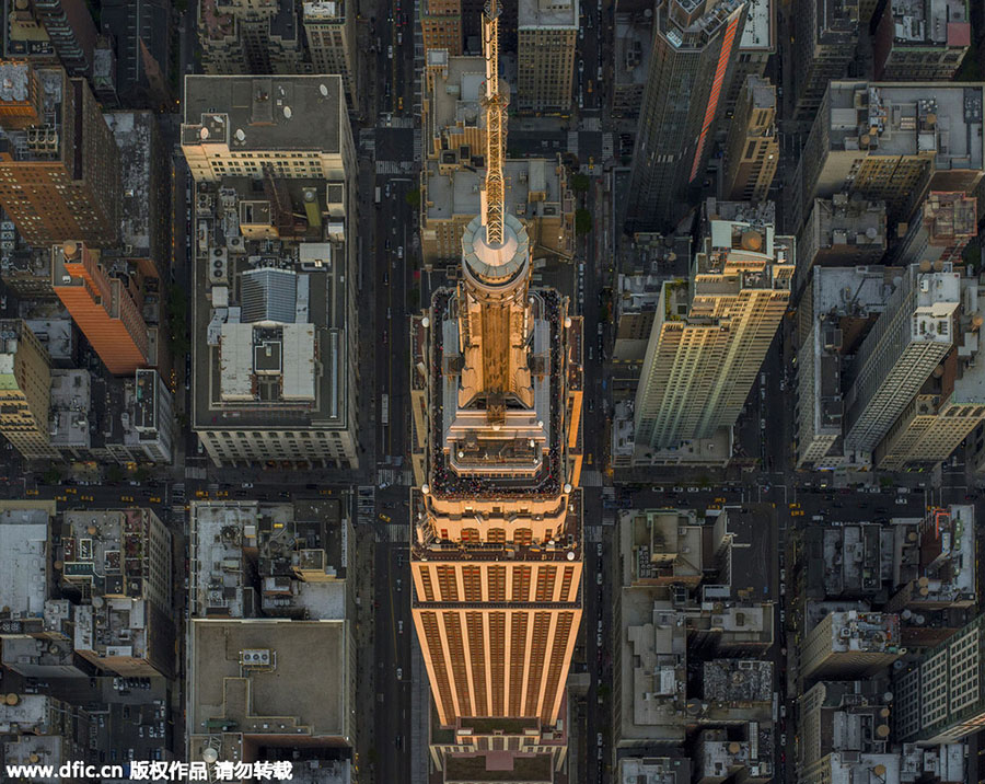 A bird's-eye view of New York City