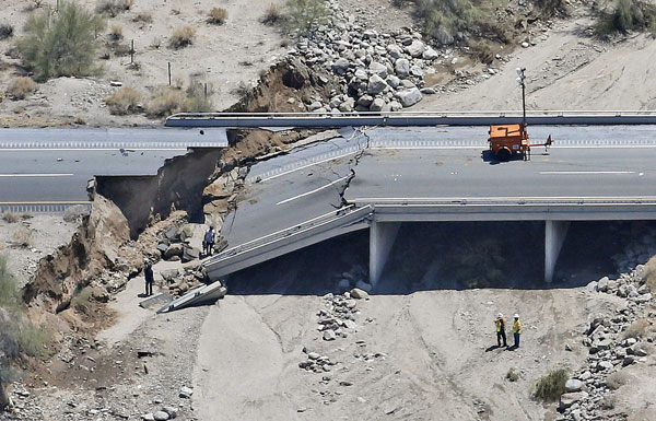 Bridge collapses amid heavy rains in California