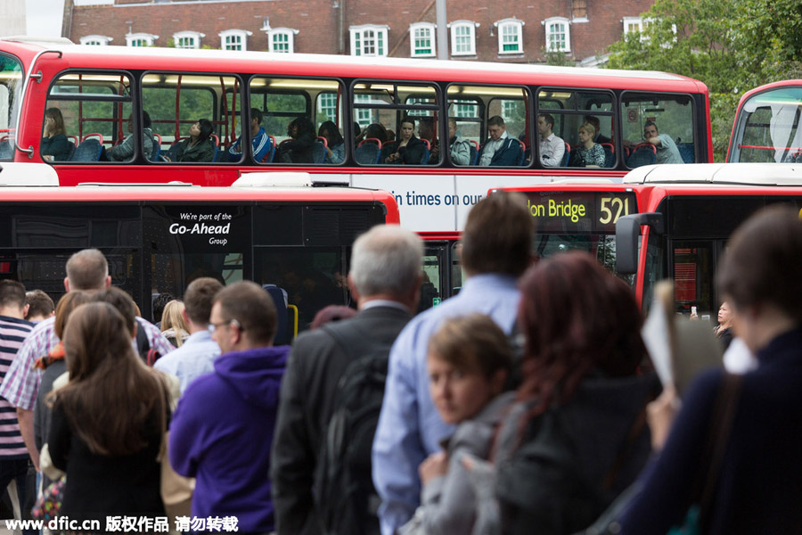 Londoners struggle to work amid tube strike