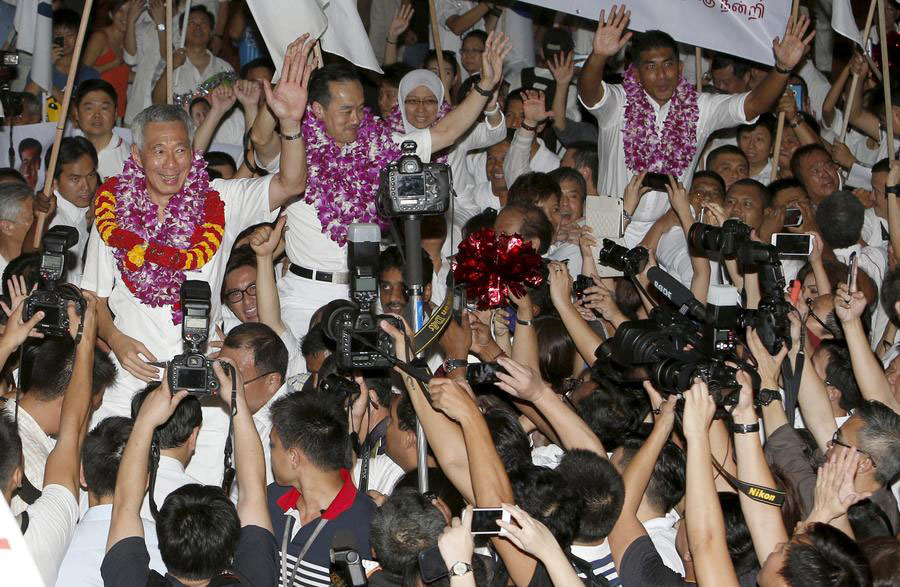 Singapore's ruling party PAP wins general election with a landslide victory