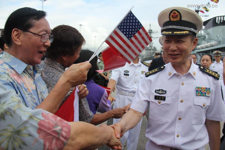 Chinese Navy's training vessel arrives in Pearl Harbor