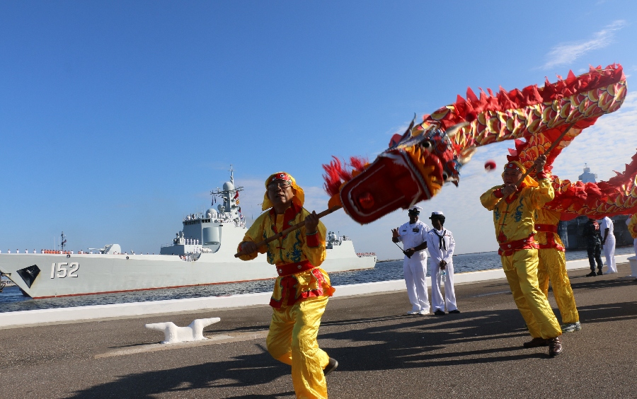 Chinese naval ships visit US East Coast for first time