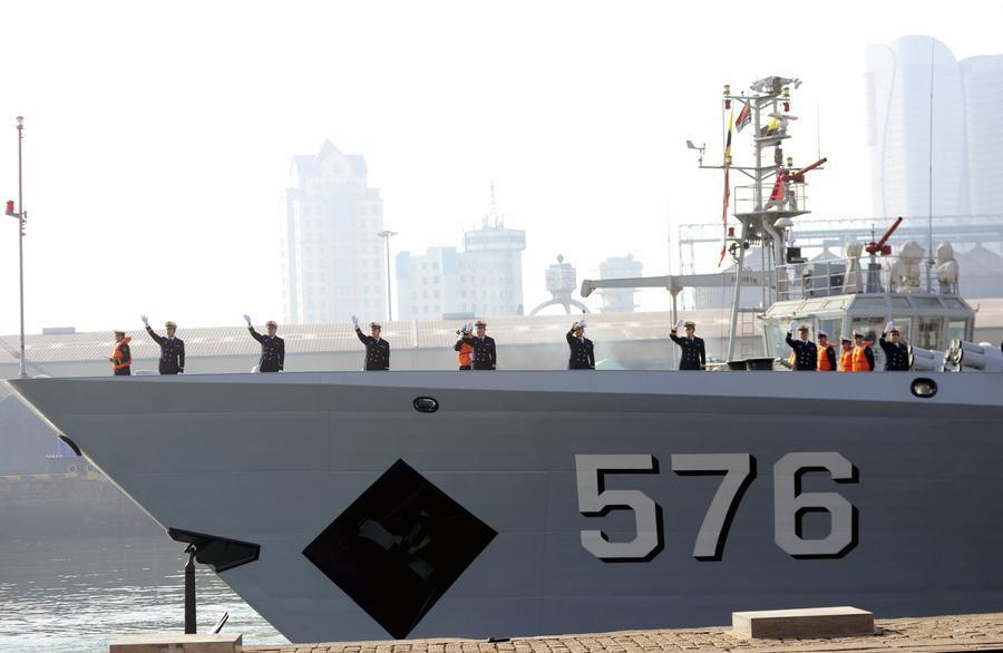 22nd fleet of Chinese navy escort leave for Gulf of Aden
