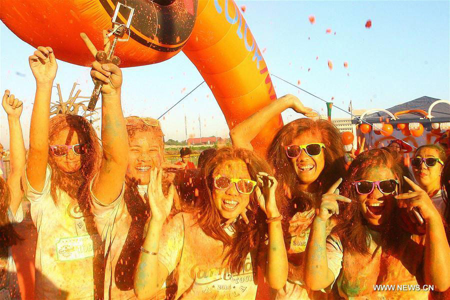 Annual Color Manila Run held in Philippines