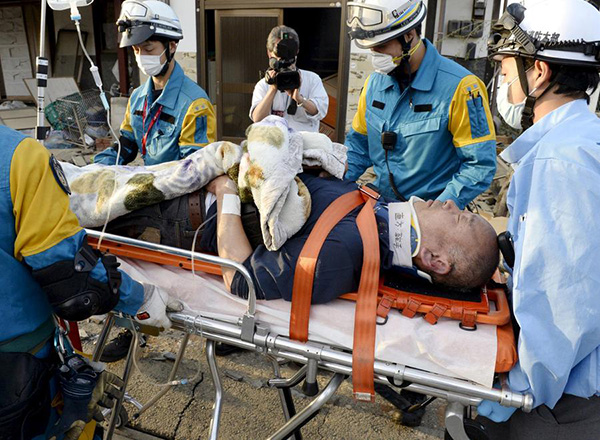 Japan's southwest rocked again by major quake, emergency services gear up for casualties