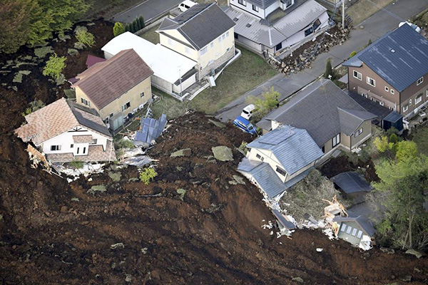 Damage and death toll mounts as second big quake hits southern Japan