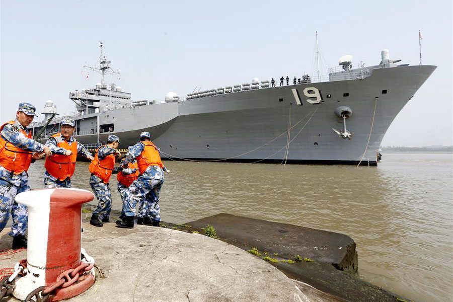 US flagship 'Blue Ridge' arrives in Shanghai for five-day visit