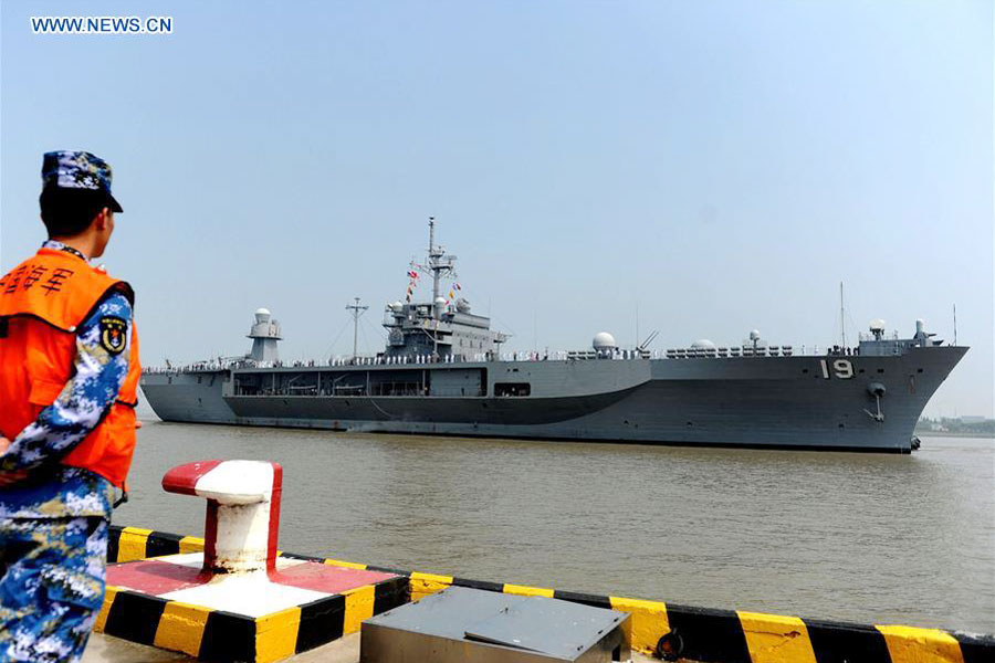 US flagship 'Blue Ridge' arrives in Shanghai for five-day visit