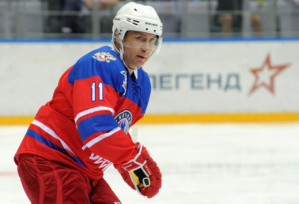 Putin prevails in Sochi all-star ice hockey game