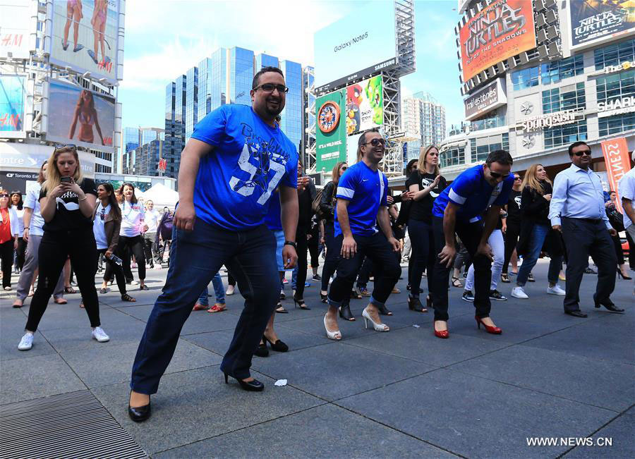 7th annual Walk A Mile In Her Shoes event held in Canada