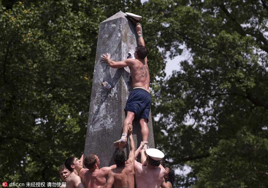 From plebe to officer: Only a gap of a hat