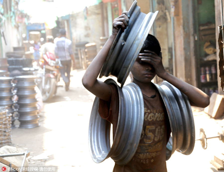 Carrying bricks to selling carrots: Life of child laborers