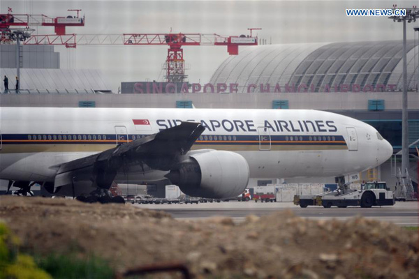 Singapore Airlines flight returns to Changi, catches fire, no casualties