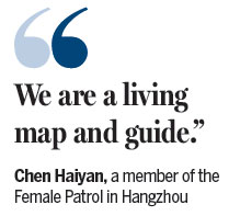 All-female patrol formed to help out Hangzhou tourists