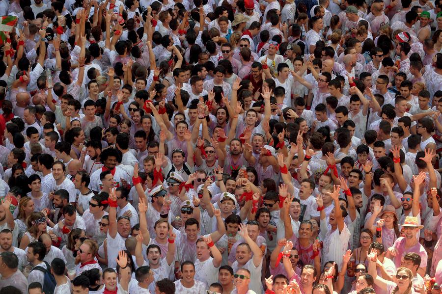 Revellers celebrate as San Fermin festival begins in Spain