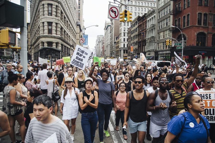 Protesters mass after another police shooting of black man in US