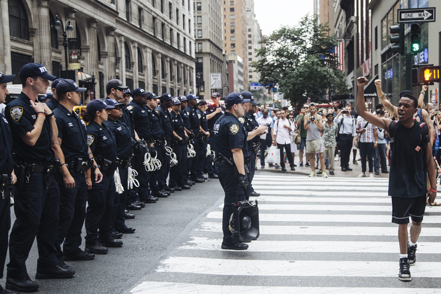 Protesters mass after another police shooting of black man in US