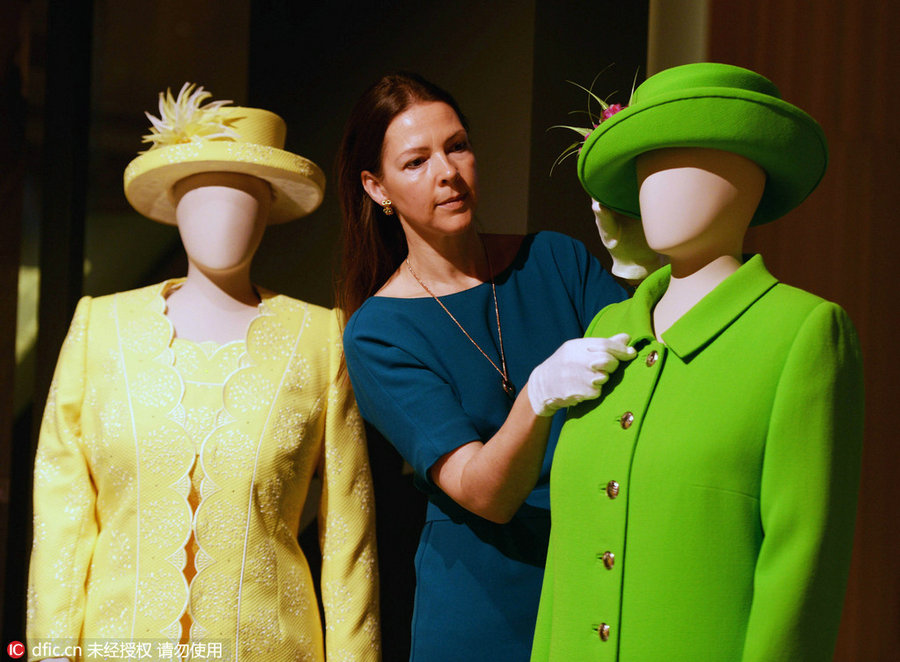 UK Queen Elizabeth's fashion through the ages goes on display