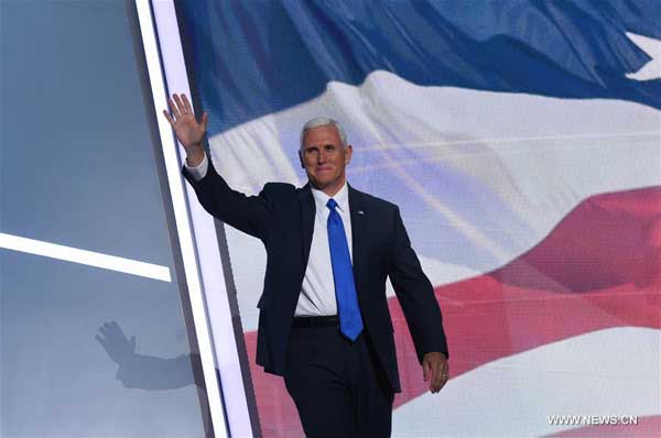 Indiana Governor Mike Pence officially accepts Republican VP nomination