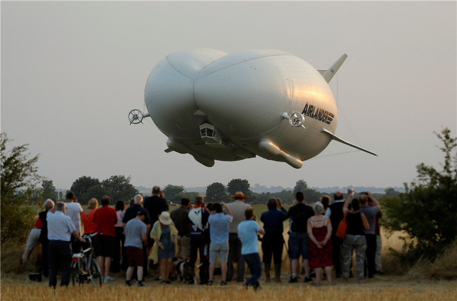 'Flying Bum' edges out of hangar before debut flight