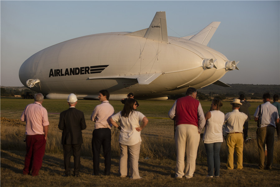 'Flying Bum' edges out of hangar before debut flight