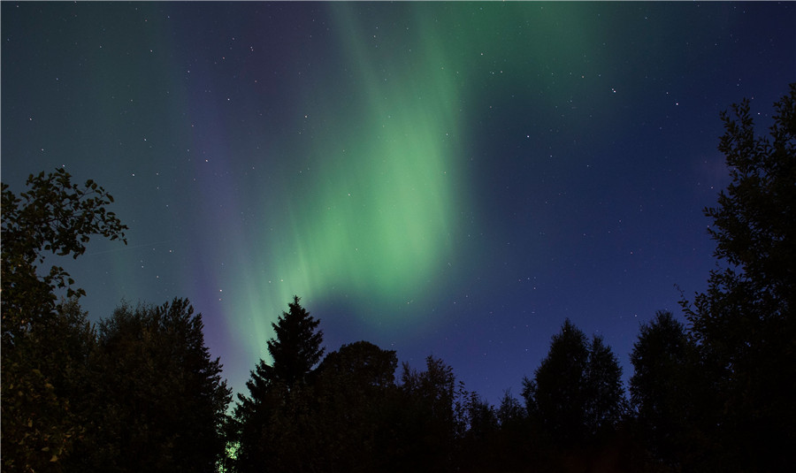 Northern Lights illuminate Sweden's skies