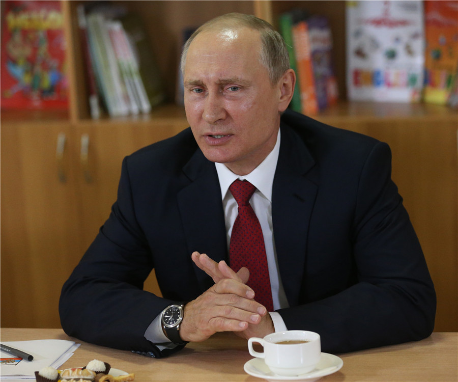 Putin greets students on first day of new session