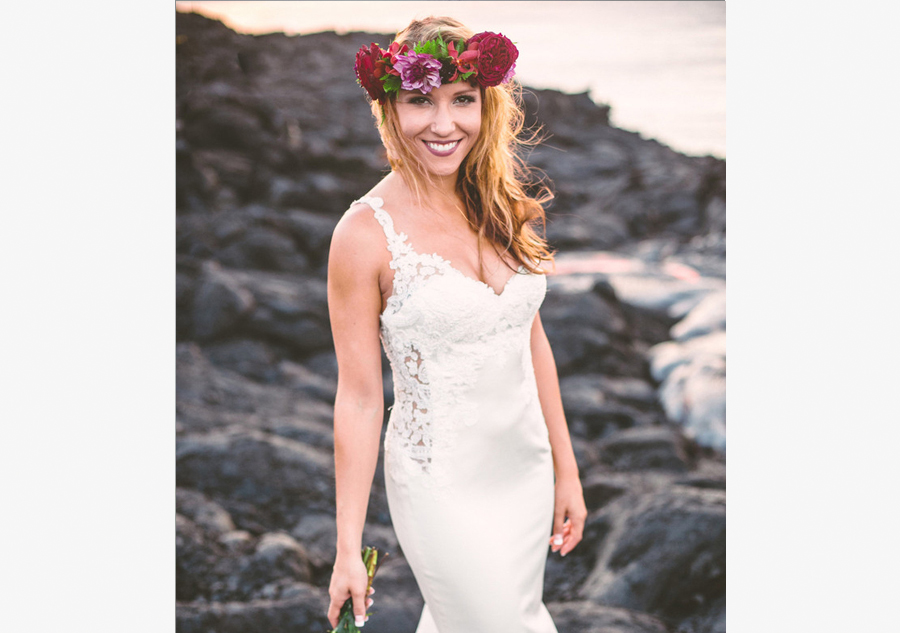 A 'red wedding' in front of flowing lava