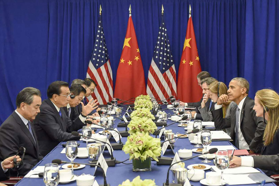 Chinese premier meets US president in New York