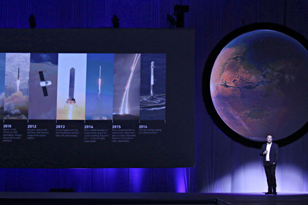 Billionaire Elon Musk outlines plans for humans to colonize Mars