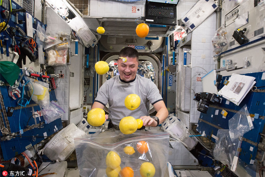 Glimpse into lifestyle of astronauts in space