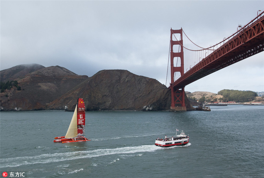 Chinese mariner departs for trans-Pacific world record challenge