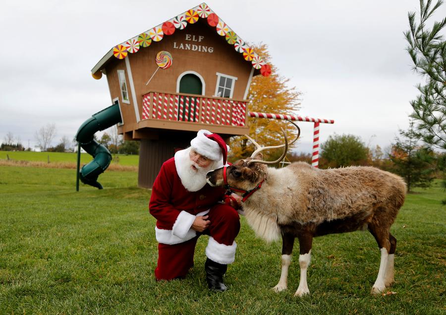 In photos: The art of becoming Santa