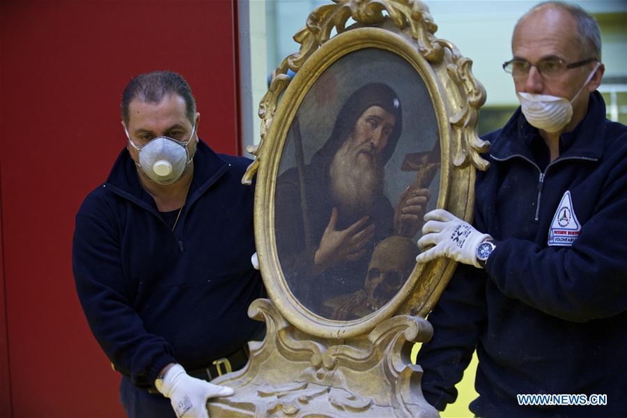 More than 900 art pieces recovered in Umbria, Italy