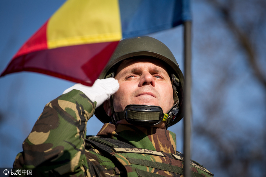 Military parade held to celebrate Romania's National Day