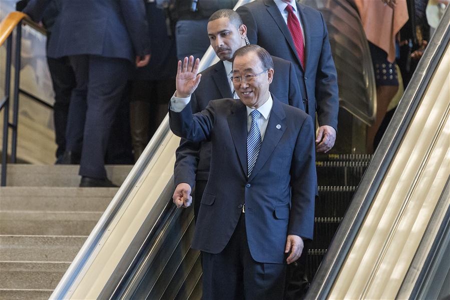 Outgoing Ban Ki-moon bids farewell to UN