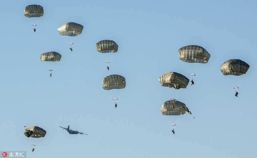 US air force captures allure from above and below