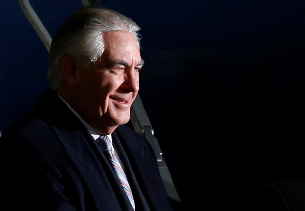 Tillerson's first China visit to build on positive momentum in China-US ties
